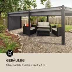 Pantheon Cortina Pavillon Mit Dach 3x6m 4 Seitenteile Grau -Gartenmöbel 10033321 de 0004 logo