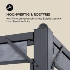 Pantheon Cortina Pavillon Mit Dach 3x6m 4 Seitenteile Grau -Gartenmöbel 10033321 de 0007 logo