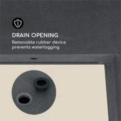 Mammutgrow Hochbeet 76 X 65 X 37 Cm UV- Und Frostschutz Anthrazit -Gartenmöbel 10033360 yy 0006 logo Blumfeldt Mammutgrow Hochbeet anthrazit