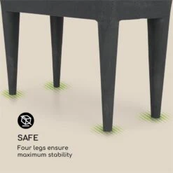 Mammutgrow Hochbeet 76 X 65 X 37 Cm UV- Und Frostschutz Anthrazit -Gartenmöbel 10033360 yy 0007 logo Blumfeldt Mammutgrow Hochbeet anthrazit