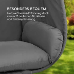 Bella Donna Hängesessel Sitzkissen 180g Polyester Dunkelgrau -Gartenmöbel 10033374 de 0003 logo