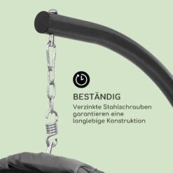 Bella Donna Hängesessel Sitzkissen 180g Polyester Dunkelgrau -Gartenmöbel 10033374 de 0004 logo