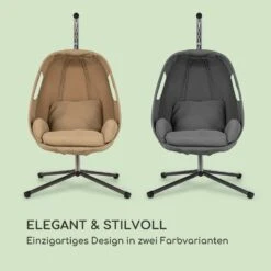 Bella Donna Hängesessel Sitzkissen 180g Polyester Dunkelgrau -Gartenmöbel 10033374 de 0007 logo