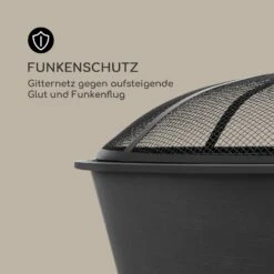 Nolana 2-in-1-Feuerschale Ø73cm Funkenschutz Ø64cm Grill Stahl Schwarz 15 Nolana 2-in-1-Feuerschale Ø73cm Funkenschutz Ø64cm Grill Stahl Schwarz -Gartenmöbel 10033383 de 0007 logo