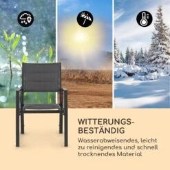 Torremolinos Gartenstühle 2 St. Aluminium ComfortMesh Dunkelgrau -Gartenmöbel 10033404 de 0006 logo