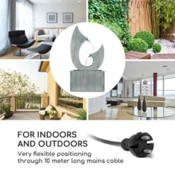 Trumpet Flow Gartenbrunnen 8W Verzinktes Metall LEDs Indoor & Outdoor -Gartenmöbel 10033430 yy 0003 logo Blumfeldt Trumpet Flow Gartenbrunnen