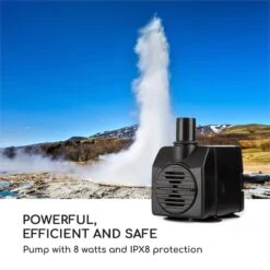 Trumpet Flow Gartenbrunnen 8W Verzinktes Metall LEDs Indoor & Outdoor -Gartenmöbel 10033430 yy 0007 logo Blumfeldt Trumpet Flow Gartenbrunnen