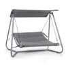 Garden Grove Gartenliege Swing Bed Stahlrahmen Sonnendach Polyester