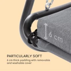 Garden Grove Gartenliege Swing Bed Stahlrahmen Sonnendach Polyester -Gartenmöbel 10033462 yy 0006 logo Blumfeldt Garden Grove Swingbed anthrazit