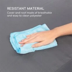 Garden Grove Gartenliege Swing Bed Stahlrahmen Sonnendach Polyester -Gartenmöbel 10033462 yy 0007 logo Blumfeldt Garden Grove Swingbed anthrazit