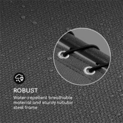 California Dreaming Sonnenliege, Polsterung, Stahlrahmen, Grau -Gartenmöbel 10033475 yy 0006 logo Blumfeldt California Dreaming Sonnenliege grau