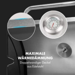 Gazooka 3.0T BBQ Grill 3x3kW Brenner 4 Rollen Edelstahl -Gartenmöbel 10033533 de 0007 logo