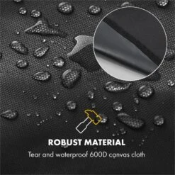 Gazooka 3.0T Wetterschutzhaube 600D Canvas 30/70% PE/PVC Schwarz -Gartenmöbel 10033536 yy 0005 logo Klarstein Gazooka 3 0T Wetterschutzhaube schwarz