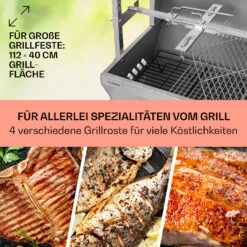 Sauenland Pro Spanferkelgrill Drehspieß 13W 4 Rollen Edelstahl -Gartenmöbel 10033566 de 0004 usp
