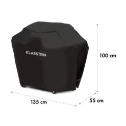 Tomahawk 3.1 S Wetterschutzhaube 300D Canvas 30/70% PE/PVC Schwarz -Gartenmöbel 10033569 yy 0006 logo Klarstein Tomahawk S Wetterschutzhaube schwarz