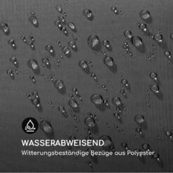 Maui Hollywoodschaukel 110 Cm 2-Sitzer Massivholz Polyester Dunkelgrau -Gartenmöbel 10033573 de 0008 logo