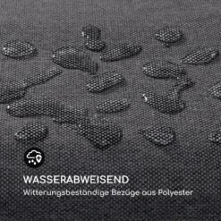 Aruba Hollywoodschaukel Sonnendach 130cm 2-Sitzer Massivholz Grau -Gartenmöbel 10033574 de 0008 logo