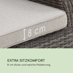 Comfort Siesta Sessel Verstellbare Rückenlehne Dunkelgrau -Gartenmöbel 10033586 de 0006 logo