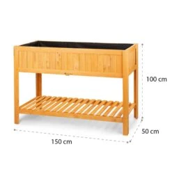 Altiplano Cubic Hochbeet 150 X 100 X 50 Kiefer Gartenvlies ErgoGrow -Gartenmöbel 10033604 yy 0009 logo Blumfeldt Altiplano Cubic Hochbeet 150x100x50