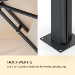 Grandezza Cortina Gartenpavillon 3x4m 4 Seitenteile Beige -Gartenmöbel 10033608 de 0004 logo