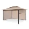 Grandezza Cortina Gartenpavillon 3x4m 4 Seitenteile Beige
