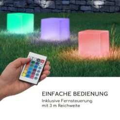Shinecube XL Leuchtwürfel 40x40x40cm 16 Farben-LED 4 Licht-Modi Weiß -Gartenmöbel 10033732 de 0004 logo