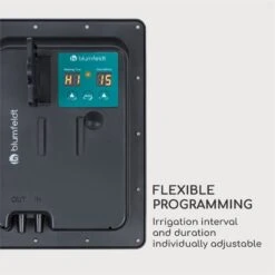 Greenkeeper Solar Bewässerungssystem Solarpanel 1.500 MAh 40 Pflanzen -Gartenmöbel 10034626 yy 0008 logo Blumfeldt Greenkeeper Solar Bewaesserungssystem