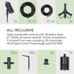 Greenkeeper Solar Bewässerungssystem Solarpanel 1.500 MAh 40 Pflanzen -Gartenmöbel 10034626 yy 0009 logo Blumfeldt Greenkeeper Solar Bewaesserungssystem