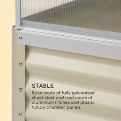 High Grow Advanced Hochbeet Mit Dach 120x95x100cm 540l Stahl Verzinkt -Gartenmöbel 10034689 uk 0004 logo