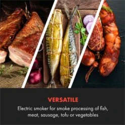 Flintstone Räucherofen 1600W Thermometer Edelstahl Elektrisch -Gartenmöbel 10034702 yy 0006 logo Klarstein NES C16