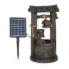 Speyer Kaskadenbrunnen Gartenbrunnen 4 Stufen Akku 2,8W Solar LED
