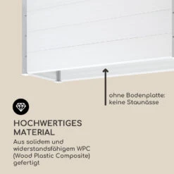 Nova Grow Gartenbeet 150 X 91 X 50 Cm WPC Holzoptik Weiß -Gartenmöbel 10034746 de 0004 logo