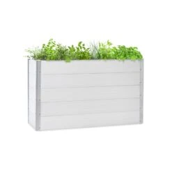 Nova Grow Gartenbeet 150 X 91 X 50 Cm WPC Holzoptik Weiß