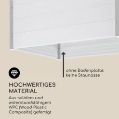 Nova Grow Gartenbeet 150 X 91 X 100 Cm WPC Holzoptik Weiß -Gartenmöbel 10034747 de 0004 logo