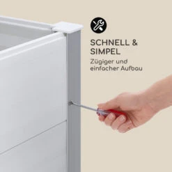 Nova Grow Gartenbeet 150 X 91 X 100 Cm WPC Holzoptik Weiß -Gartenmöbel 10034747 de 0006 logo