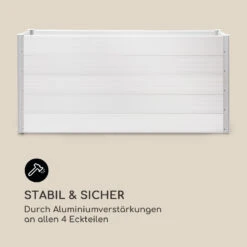 Nova Grow Gartenbeet 195 X 91 X 50 Cm WPC Holzoptik Weiß -Gartenmöbel 10034748 de 0008 logo