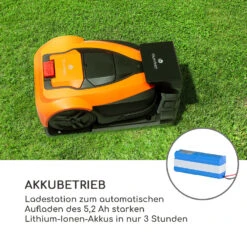 Garden Hero Rasenmähroboter 5,2 Ah Akkubetrieb Bis 1.200 M² Orange -Gartenmöbel 10034749 de 0007 logo