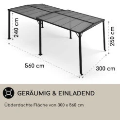 Pantheon Solid Sky Expand Pavillon 3x2,5x3 M Aluminium Polycarbonat -Gartenmöbel 10034750 de 0004 usp