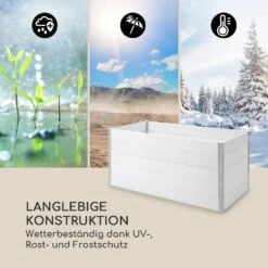 Nova Grow Gartenbeet 195 X 91 X 100 Cm WPC Holzoptik Weiß -Gartenmöbel 10034752 de 0005 logo