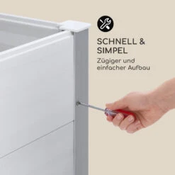 Nova Grow Gartenbeet 195 X 91 X 100 Cm WPC Holzoptik Weiß -Gartenmöbel 10034752 de 0006 logo