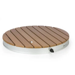 Sumatra Breeze Round Gartendusche WPC Aluminium 70x55cm Rund