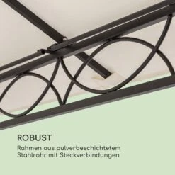 Mondo Gartenpavillon Partyzelt Gazebo 295x262x295 Stahl Polyester -Gartenmöbel 10034764 de 0008 logo