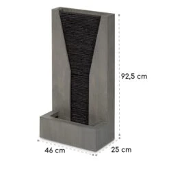 Riverrun Gartenbrunnen Zimmerbrunnen Indoor Outdoor 12W Pumpe LED-Ring -Gartenmöbel 10034777 yy 0009 logo Blumfeldt Riverrun Gartenbrunnen Zimmerbrunnen