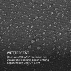 Pantheon RemoteShade Pavillon Motor-Dach 3x3m 280g/m² PE Aluminium -Gartenmöbel 10034781 de 0006 logo