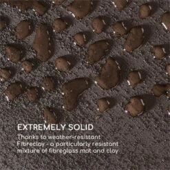 Solid Grow Rust Pflanzgefäß 80 X 38 X 38 Cm Fibreclay Rostfarben -Gartenmöbel 10034788 yy 0004 logo Blumfeldt Solid Grow Rust Pflanzgefaess 80x38x38cm