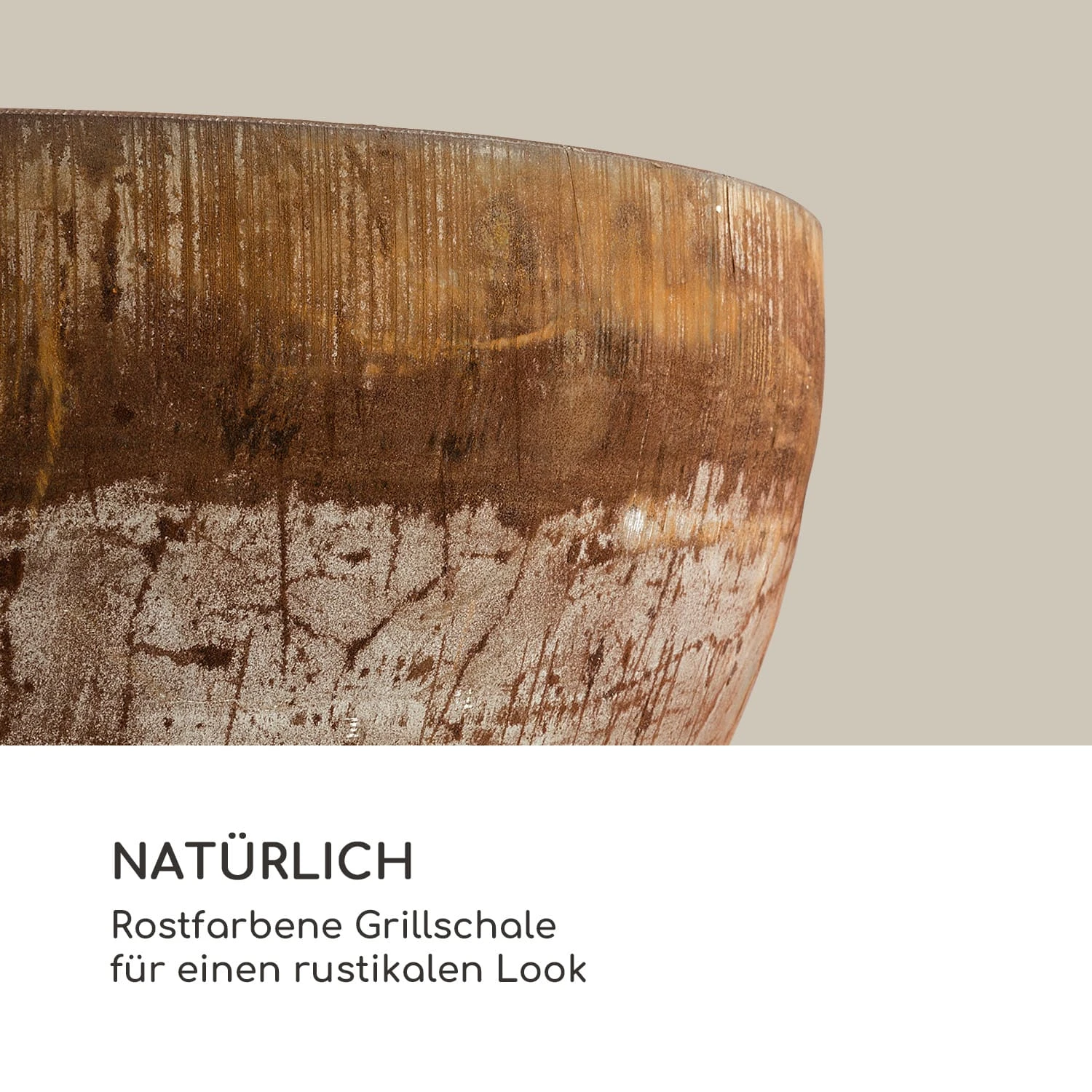 Savage Feuerschale Mit Grill Ø: 60,5 Cm Stahl Inkl. Wetterschutz Rost 5 Savage Feuerschale Mit Grill Ø: 60,5 Cm Stahl Inkl. Wetterschutz Rost – Bild 5