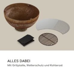 Savage Feuerschale Mit Grill Ø: 60,5 Cm Stahl Inkl. Wetterschutz Rost 16 Savage Feuerschale Mit Grill Ø: 60,5 Cm Stahl Inkl. Wetterschutz Rost -Gartenmöbel 10034800 de 0008 logo