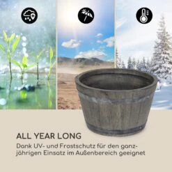 Winegrow Pflanzgefäß 52,5 X 31,5 Cm (ØxH) Leicht Fibreclay Grau -Gartenmöbel 10034811 de 0006 logo