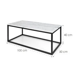 Volos T100 Couchtisch 100x40x50cm (BxHxT) Marmor Indoor & Outdoor -Gartenmöbel 10034967 yy 0008 logo White marble coffee table 100x50x40cm