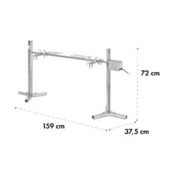 Sauenland Survivor Spanferkelgrill Drehspieß 12W 70kg Max. Edelstahl -Gartenmöbel 10035372 yy 0008 logo Klarstein Spanferkelgrill Sauenland Survivor